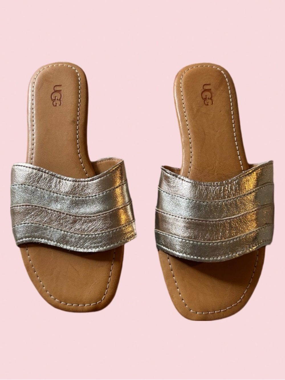 Ugg metallic sandals